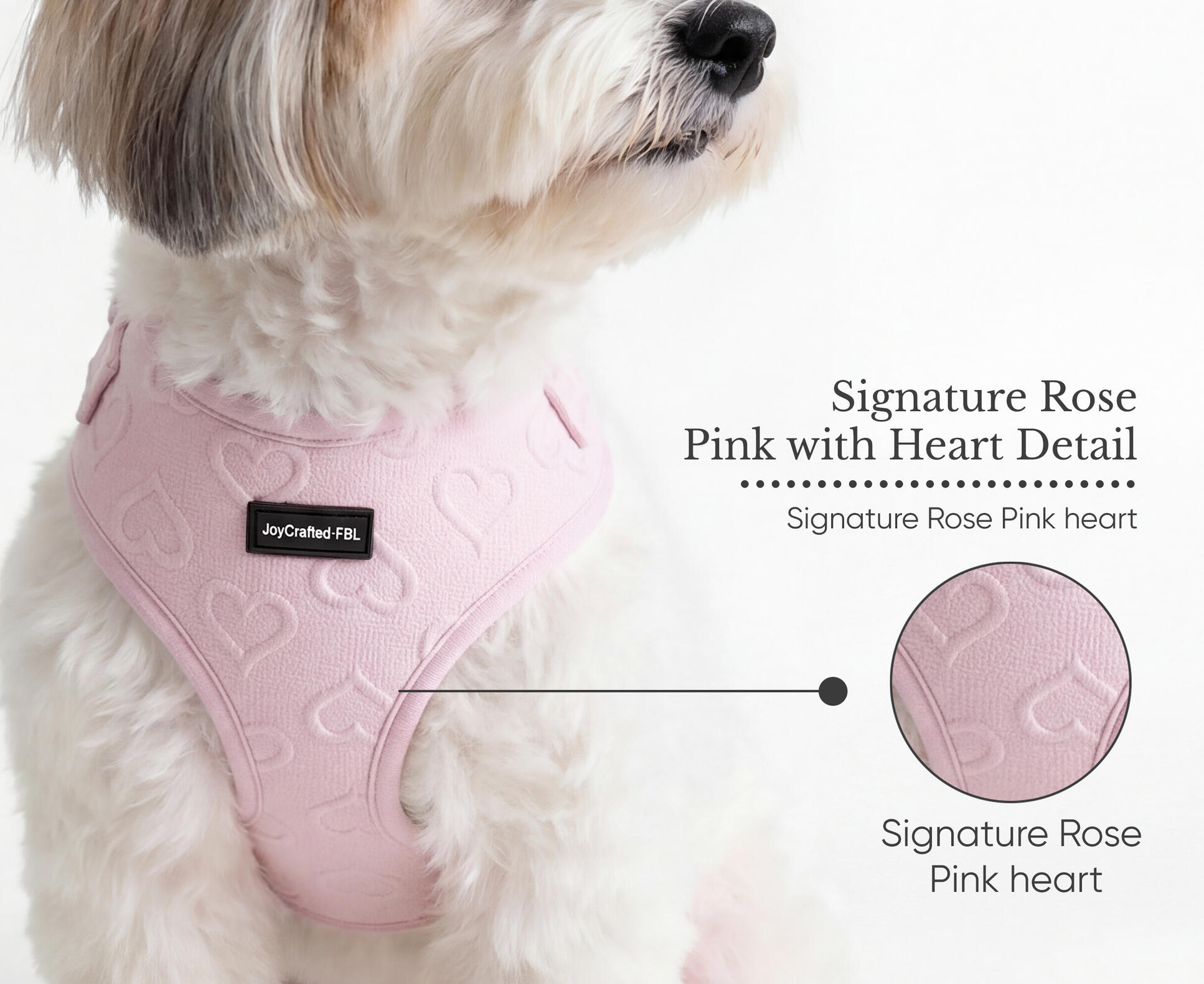 JoyCrafted Heart Pattern Dog Harness